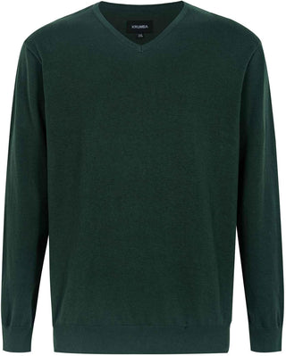 Men's Big and tall Sweater: Cotton V Neck  Pullover