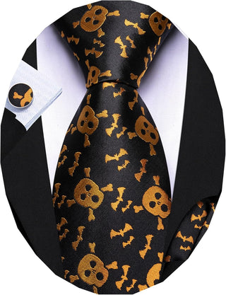 Ties for Men Designer Handkerchief Cufflink WOVEN Casual Necktie