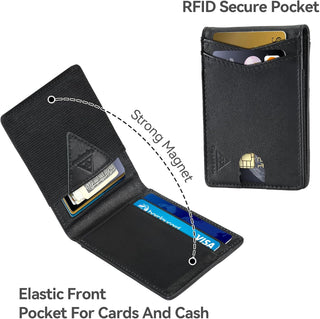 Genuine Leather Men's Wallet w/ RFID Blocking Bifold