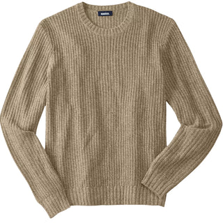 Men'S Big & Tall Shaker Knit Crewneck Sweater