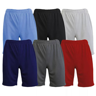 Jump Start Men'S Oversized Moisture Wicking Performance Basic Mesh Shorts