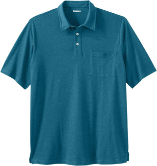 Large Men's Shrink-Less Polo T-Shirt