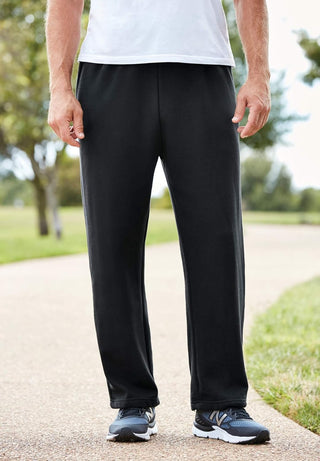 Plus Size Men's Big & Tall Fleece Open-Bottom Sportpants