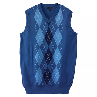 Men'S Big & Tall V-Neck Argyle Sweater Vest