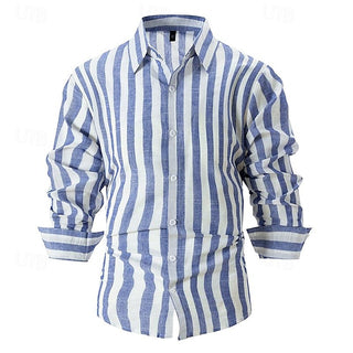 Big Men's Shirt Button up Plus Size Shirt Casual Shirt 