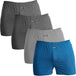 Dark Grey, Grey, Blue-4Pk