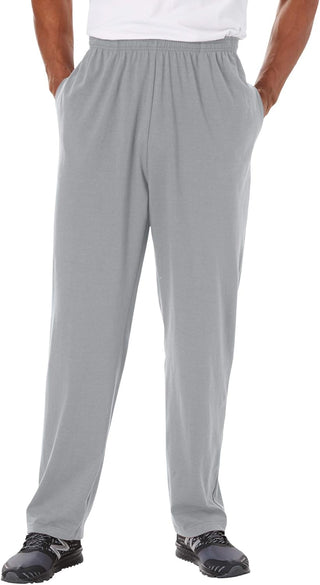 Lightweight Big and Tall Open Bottom Sweatpants