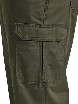 Plus Sized Men's Twill Cargo Pants