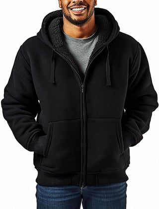 Sherpa Lined Hoodies for Big Men