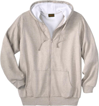 Plus Sized Men's Big & Tall Full-Zip Thermal Hoodie