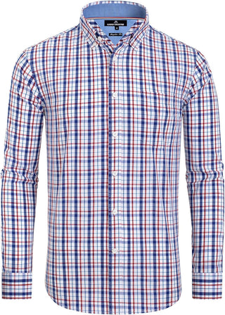 Big Men's Plaid Button down Shirts