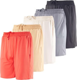  Big Men's Active Athletic Sweat Workout Shorts (5 Pack)