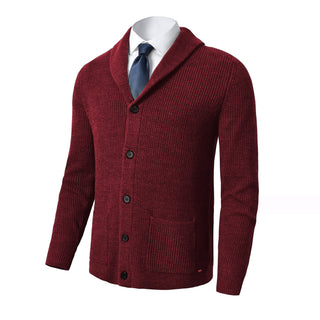 Plus Size Mens Shawl Collar Cardigan Sweater