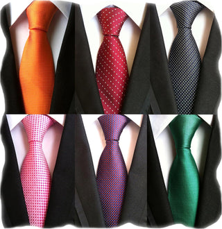 Classic Men's Silk Tie 6 pack