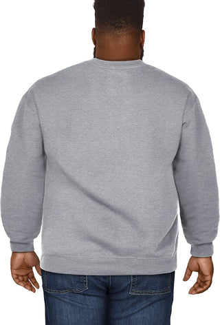 Big and Tall Men's Fleece Crewneck Sweatshirts