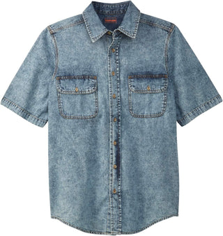 Large Men' Denim and Twill Shirt