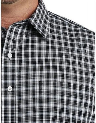 Big + Tall Men's Big and Tall Men's Long Sleeve Plaid Sport Shirt