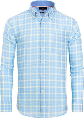 Big Men's Plaid Button down Shirts