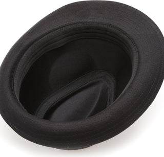 Classic Cotton Twill Fedora Hat with Band