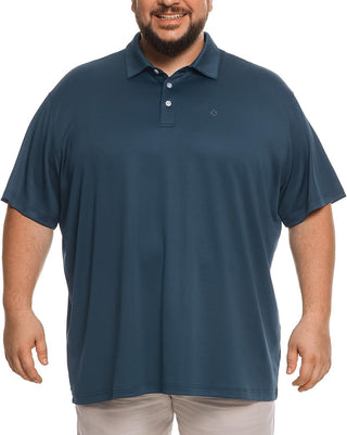 Big and Tall Men's Polo Shirt Moisture Wicking 