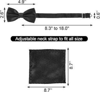 Adjustable Bowtie and Pocket Square