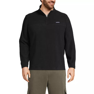 Lands' End Men'S Anyweather Fleece Quarter Zip Pullover