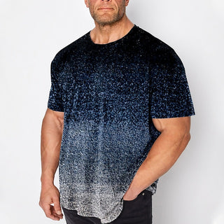 Men's plus Size T Shirt Tee Big and Tall Graphic Crew Neck Print Short SleeveFashion Streetwear Basic Casual Sports Tops