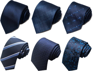 Tie for Men Necktie Woven Jacquard Neck Ties Set 6 PCS