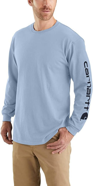 Big Men's Loose Fit  Long-Sleeve Plus Size T-Shirt