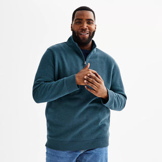 Big & Tall ?? Quarter-Zip Fleece Sweater