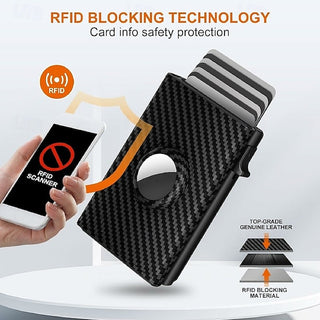 Men's Wallet Credit Card Holder RFID Blocking