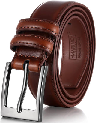 Big Men's Genuine Leather Dress Belt 