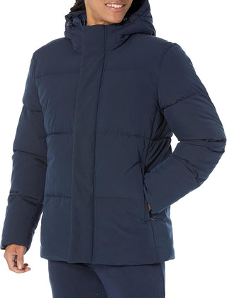 Men's Coat Mid-Length Hooded Puffer (Big & Tall)