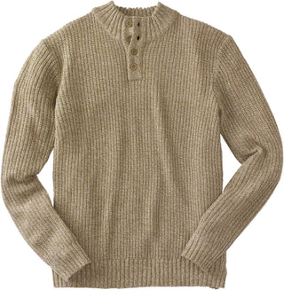 Big Men's Henley Shaker Sweater