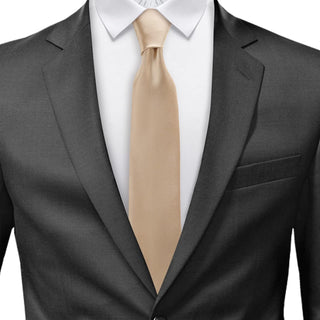 Solid Satin Tie + Gift Box