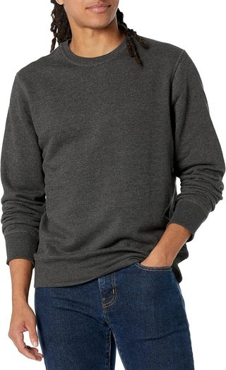 Big Men's Fleece Crewneck Plus Sized Sweatshirt