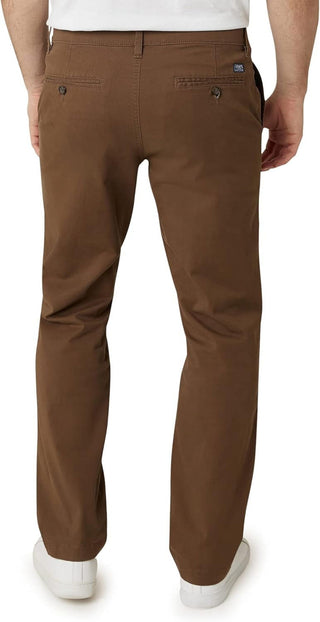 Plus Size Men's Big and Tall Khaki Pants - Classic Straight Fit Casual Pant - Comfort Stretch Chinos with Flex Waistband for Men