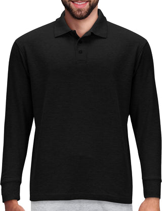 Big Men's Long Sleeve Polo Shirts