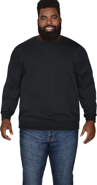 Big and Tall Men's Fleece Crewneck Sweatshirts