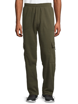 Men'S and Big Men'S Fleece Cargo Pocket Sweatpants, Sizes S-5XL