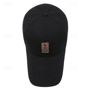 Men'S Baseball Cap Sun Hat Trucker Hat Black Red Polyester Fashion Casual Street Daily Letter Adjustable Sunscreen Breathable