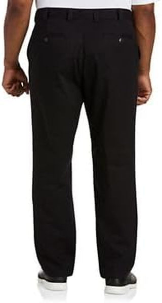 Men's Big and Tall Flat-Front Twill Pants for Work