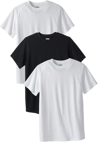 Men's Plus Sized  Crewneck Undershirts - 3-Pack