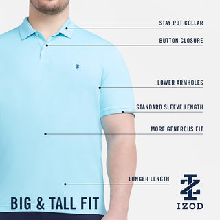 Men's Big and Tall Short Sleeve Polo Shirt