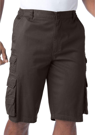 Plus Sized Men's Big & Tall Cargo Pocket Shorts