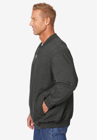 Big Men's Baseball Full Zip Sweatshirt