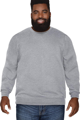 Big and Tall Men's Fleece Crewneck Sweatshirts