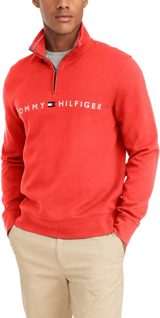 Big Men's Quarter Zip Pullover Sweater