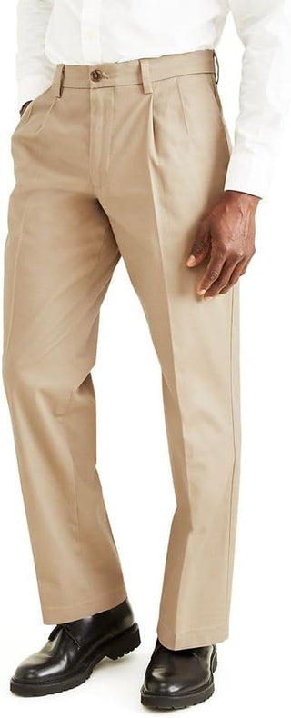 Big Men's Classic Fit Signature Stretch Pants-Pleated