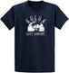 Navy With White Palms At Sunset Design